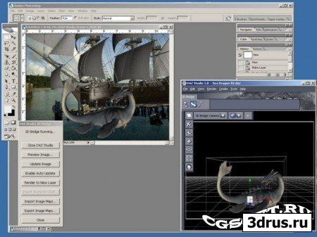 3D Bridge: перенос данных из DAZ Studio в Photoshop