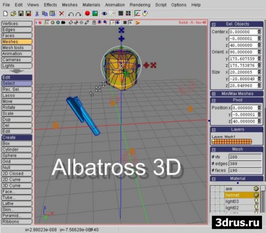 Albatross 3D - бесплатный 3D-редактор