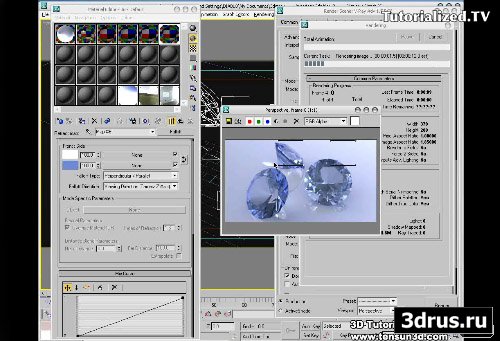 3dsmax9 Video Tutorial Diamond Material