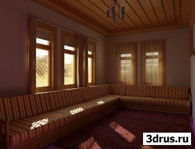 3Ds Max and Vray Safranbolu Living Room Desing
