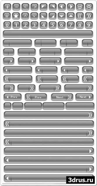 Vector Glass Buttons and Bars /  ""   
