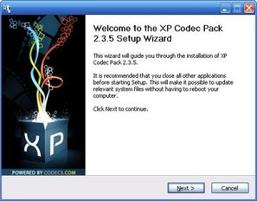 XP Codec Pack 2.4.5