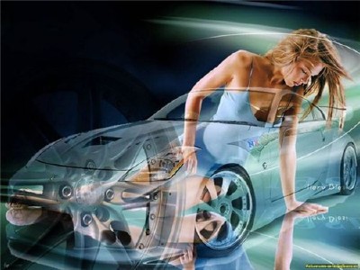 Cars With Hot Girls Wallpapers
