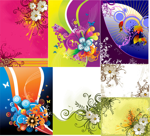 Vector Floral Backgrounds