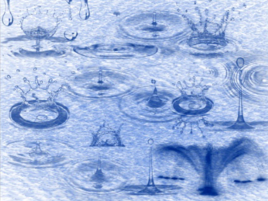 Water drops Photoshop brushes