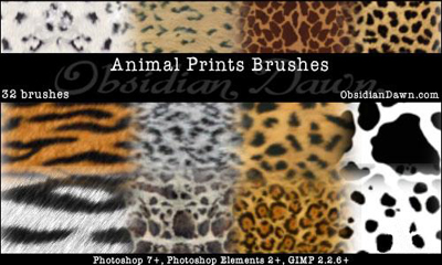 Кисти для Photoshop (Animal Prints)