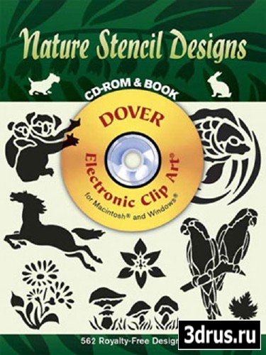 Dover ClipArt - Nature Stencil Designs