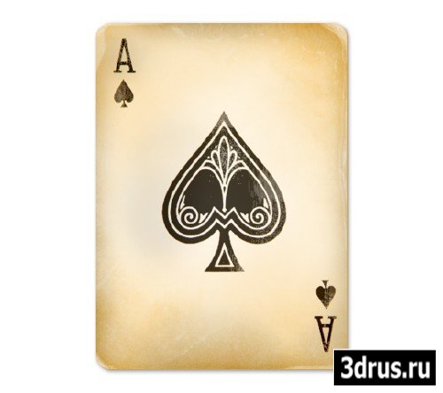 Playing card PSD template