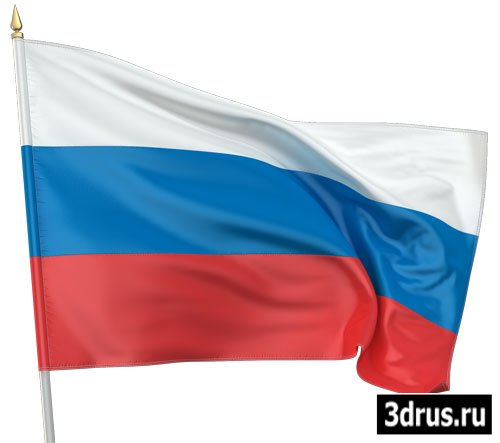 Russian flag PSD template