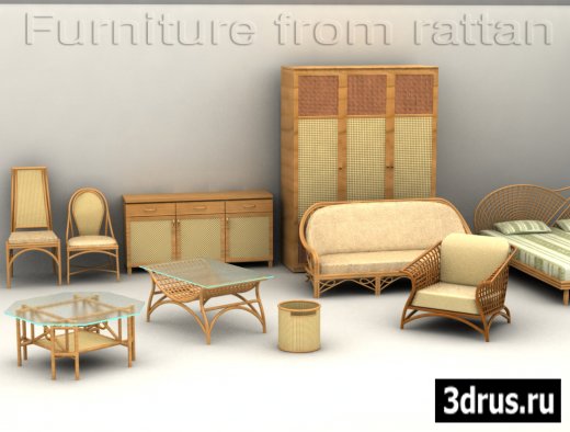    / Furniture from rattan