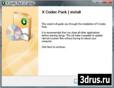 X Codec Pack 3.0.0.4 - сборник полезных кодеков