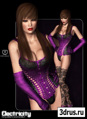 ELECTRICITY for V4 Leather Corset by billy-t