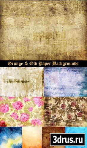 Grunge & Old Paper Backgrounds 80 Textures