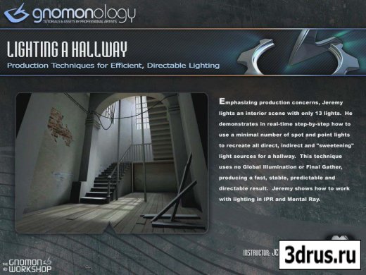 GNOMONOLOGY-MAYA - Lighting a hallaway