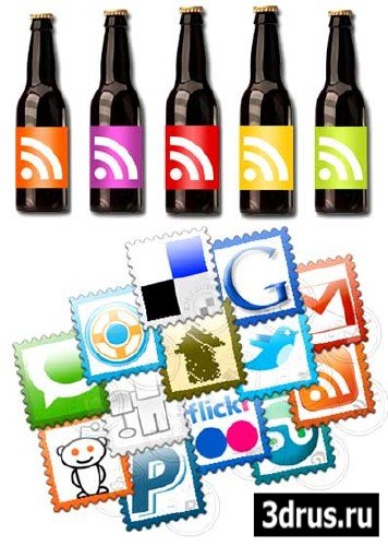 Social And RSS Icons
