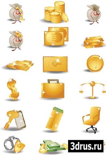 SS Golden Vector Icons