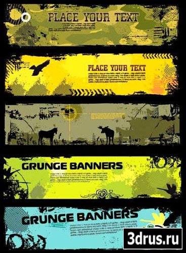 Vecror Grunge Banners