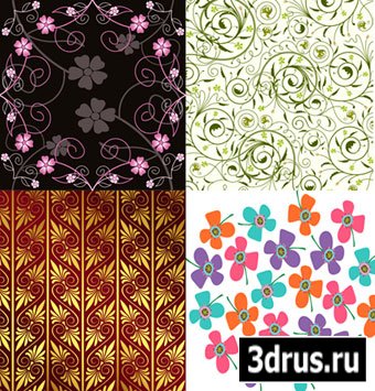 Vector Flower Pattern Collection