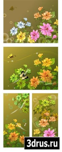 Flowers template