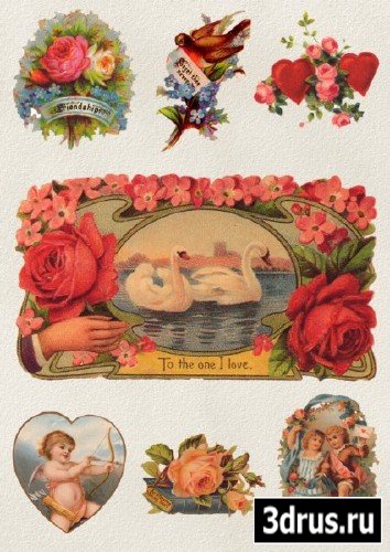Romantic Vintage Postals