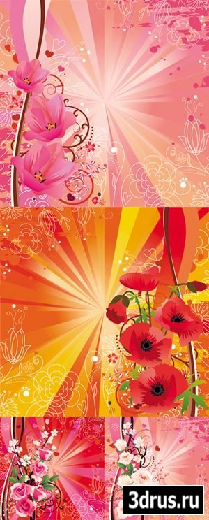 Spring & Summer Floral Backgrounds