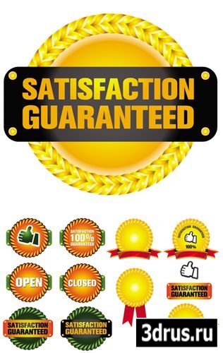 Satisfaction Guaranteed Labels Vector