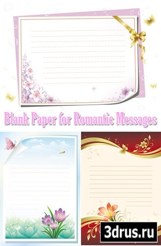Blank Paper for Romantic Messages