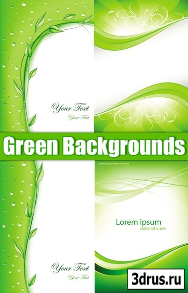 Green Backgrounds Vector