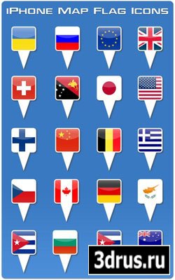 iPhone Map Flag Icons ()