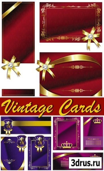 Vintage Cards Vector