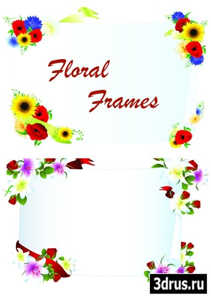 Floral Frames Vector