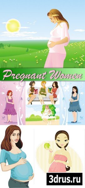 Pregnant Women Vector