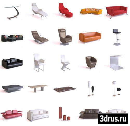 3D models of Rolf Benz Furniture