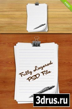 Lined Paper Free PSD