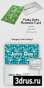 Polka Dots Business Card