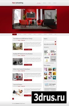 Red and White Html Dream Templates