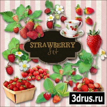 Scrap-kit - Stra Wberry Set