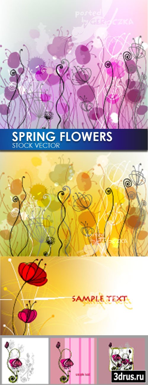 Spring flowers backgrounds