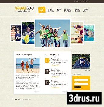 Summer Camp Free Website Template