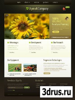 Free Agricult Company Website Template
