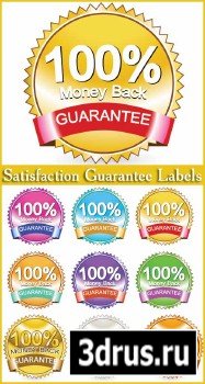 Satisfaction Guarantee Labels - Stock Vectors 