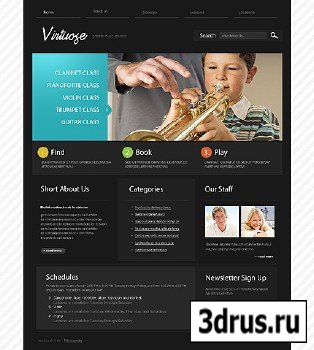 Virtuose Music Website Free Template