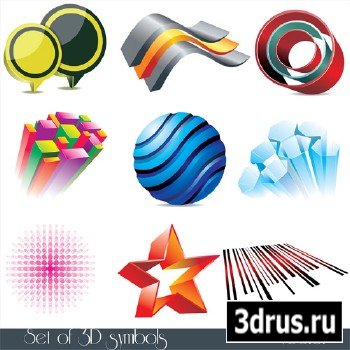 Shutterstock - 3D Symbols-2 EPS