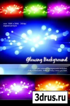 Backgrounds PSD Glowing 