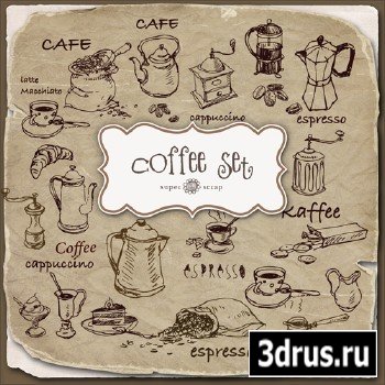 Scrap-kit - Coffee Set