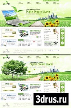 PSD Web Template - The Spring Nature