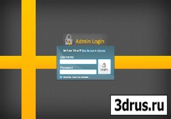 New Admin Login Page - PSD