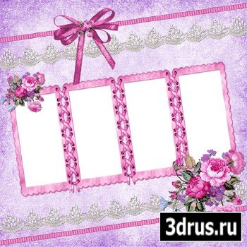 PNG Frame - Pink and Purple