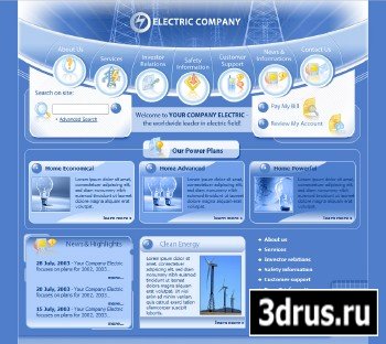 Web Template - Electric Company