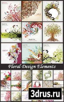 Floral Design Elements - Stock Vectors 